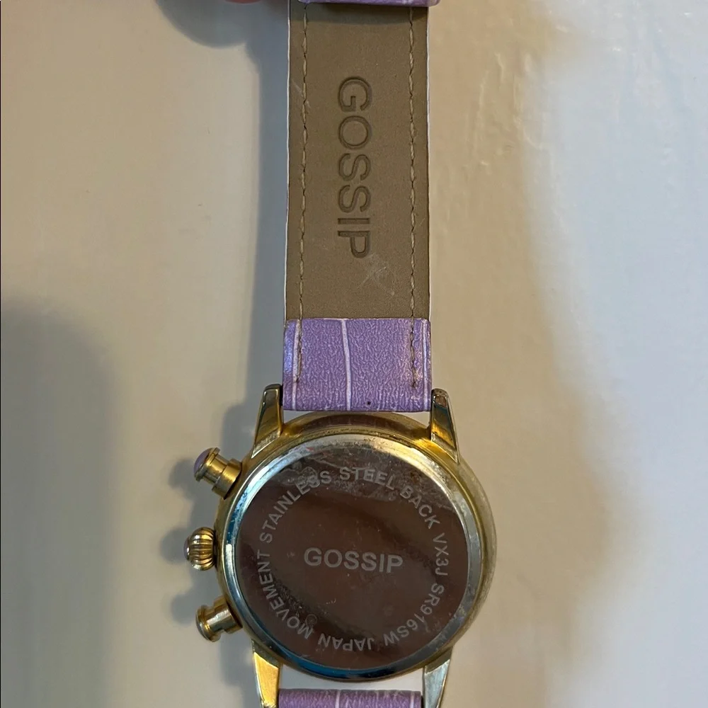 Gossip Purple and Gold Watch